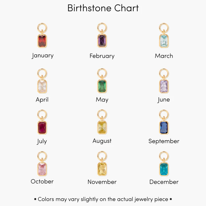 Cross Birthstone Necklace