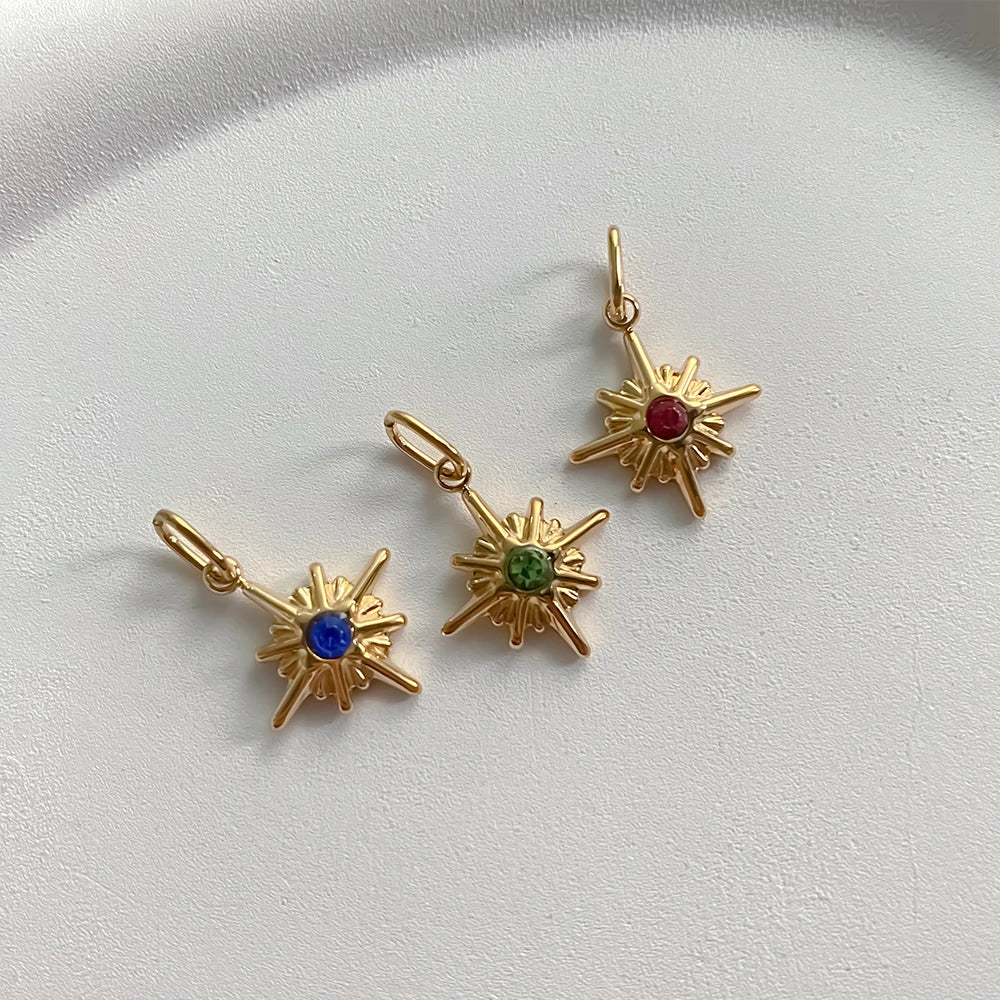 Star Shiny Birthstone Charms – view 4