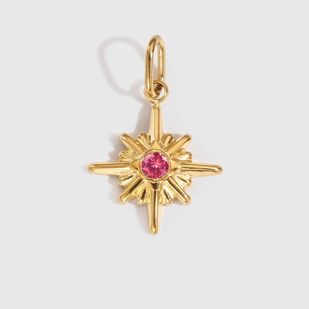 Star Shiny Birthstone Charms – view 15