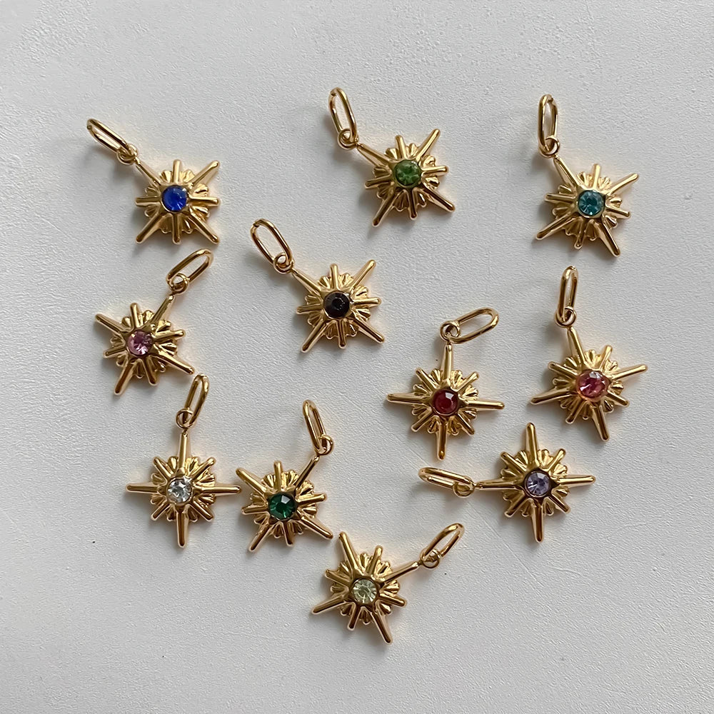 Star Shiny Birthstone Charms – view 6
