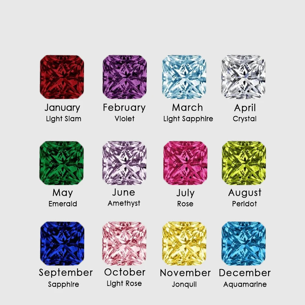 Octagon Birthstone Charms – view 5