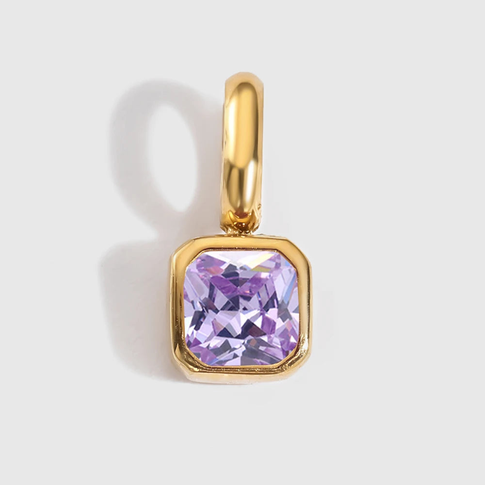 Octagon Birthstone Charms – view 9