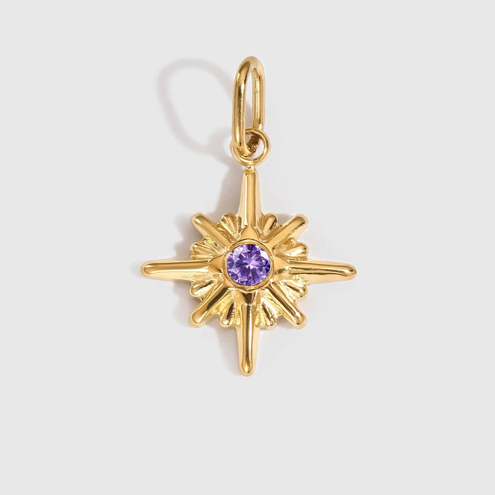 Star Shiny Birthstone Charms – view 10