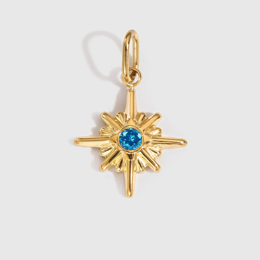 Star Shiny Birthstone Charms – view 14