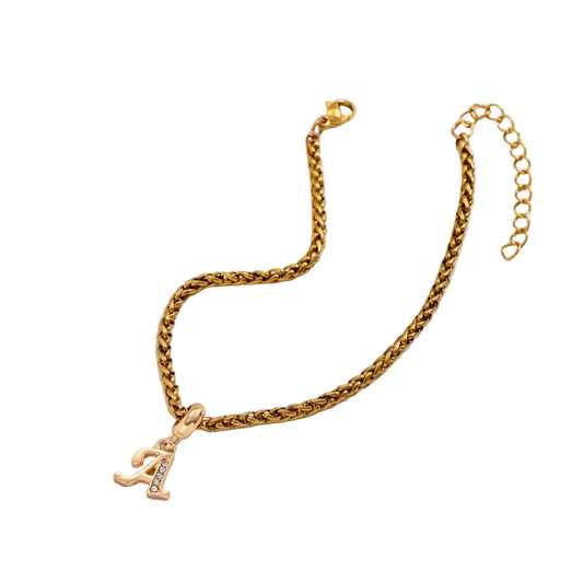 Savaé Initial Charm Bracelet in gold and silver colour options