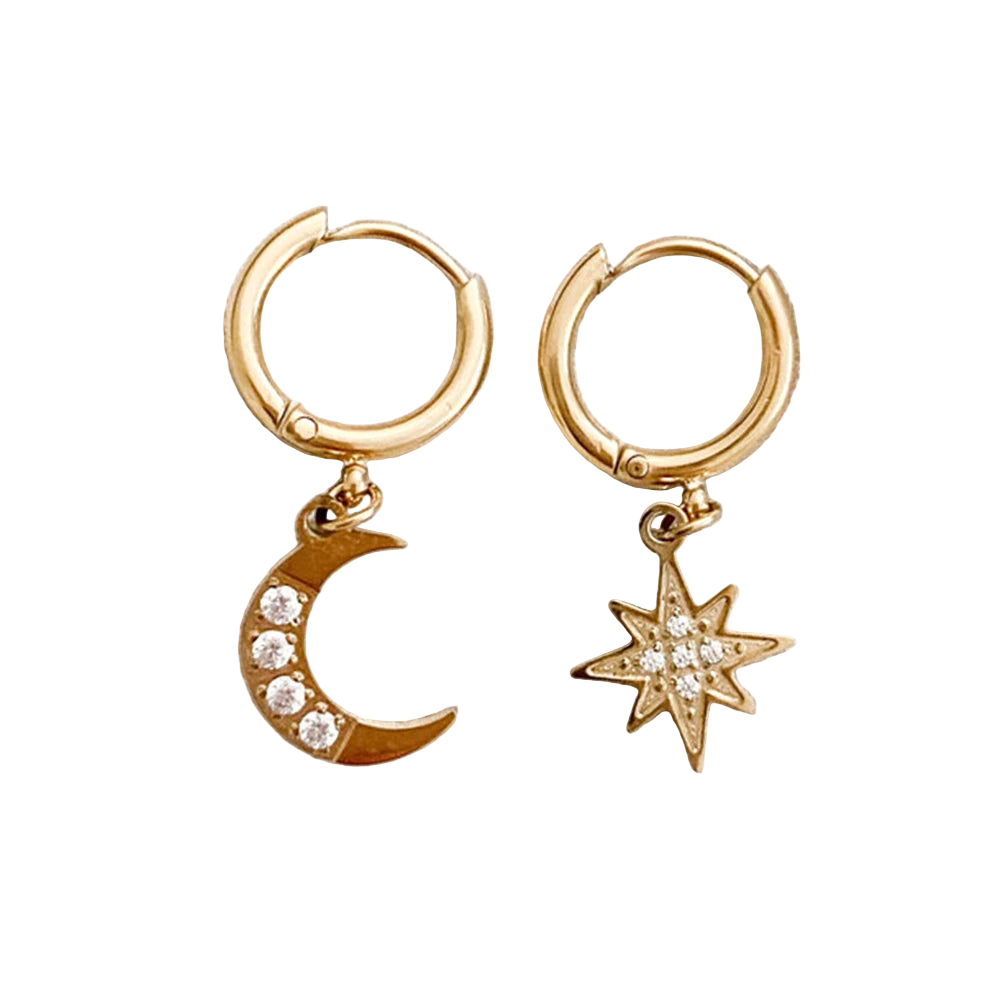 Celestial Hoop Earrings