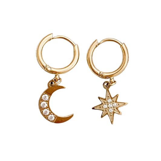Celestial Hoop Earrings