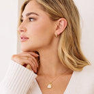 Mother Of Pearl Heart Initial Necklace