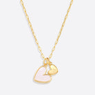 Mother Of Pearl Heart Initial Necklace