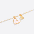 Mother Of Pearl Heart Initial Necklace