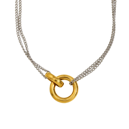 Circle Ring Choker Necklace