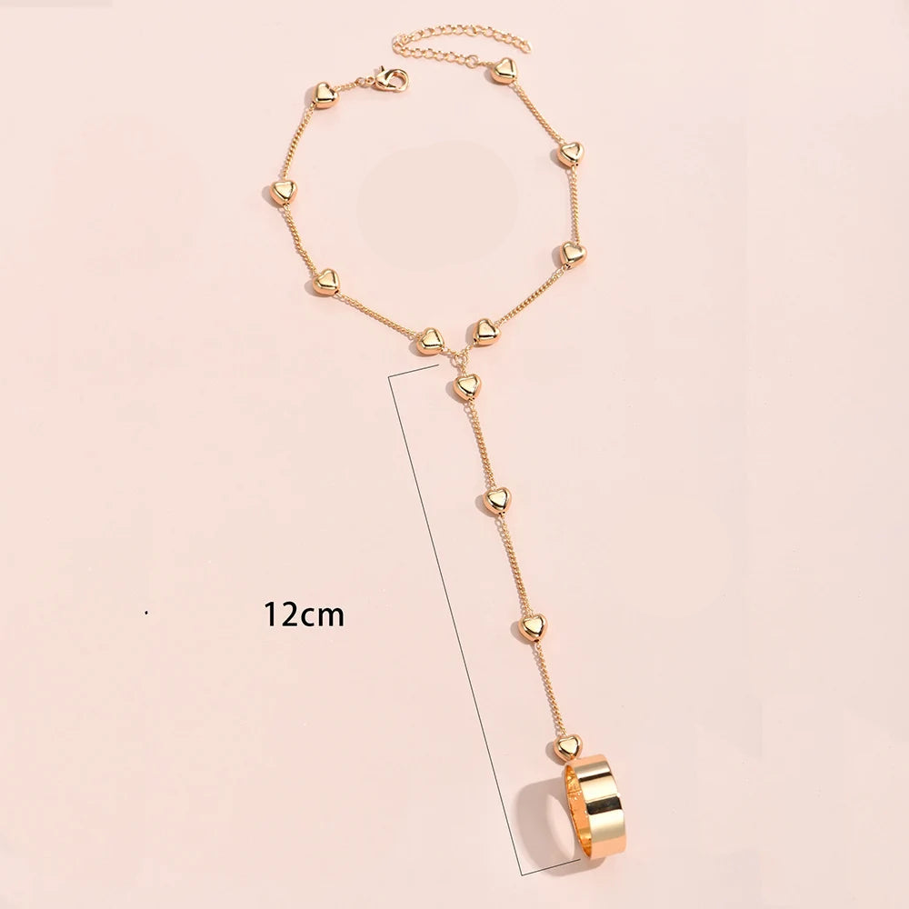 Shahmaran Bracelet Heart Link Chain