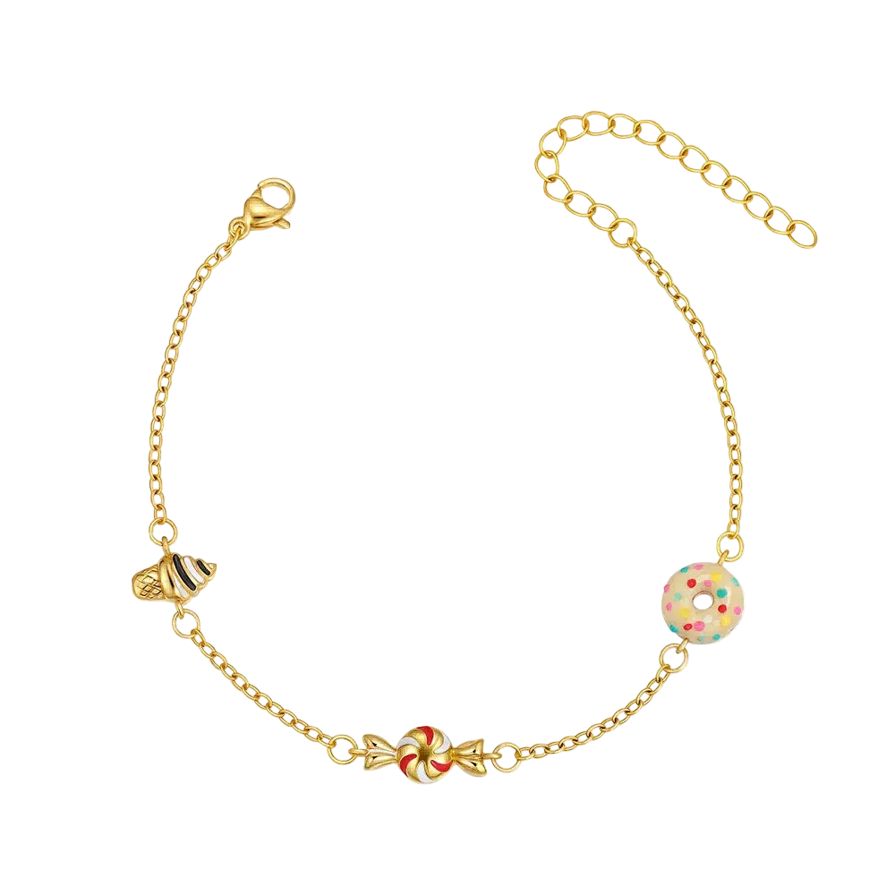 Cute Donut Charm Bracelet