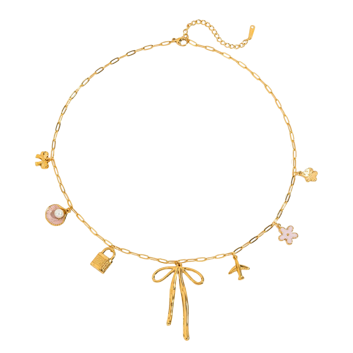 Charm Bow Necklace