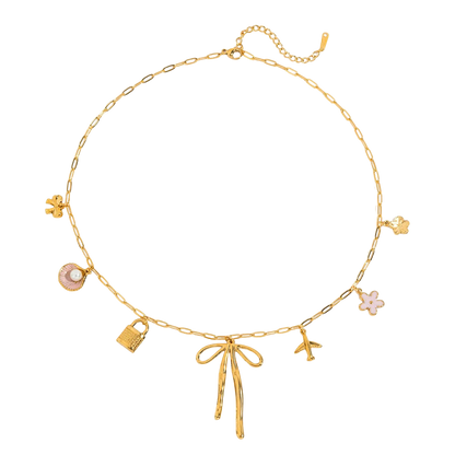 Charm Bow Necklace