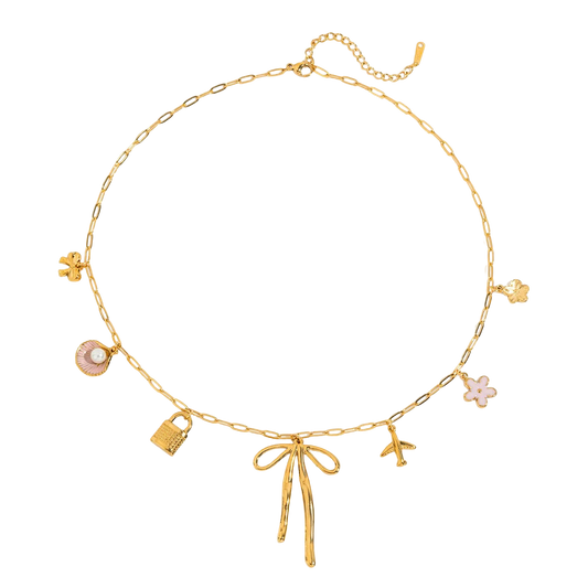 Charm Bow Necklace