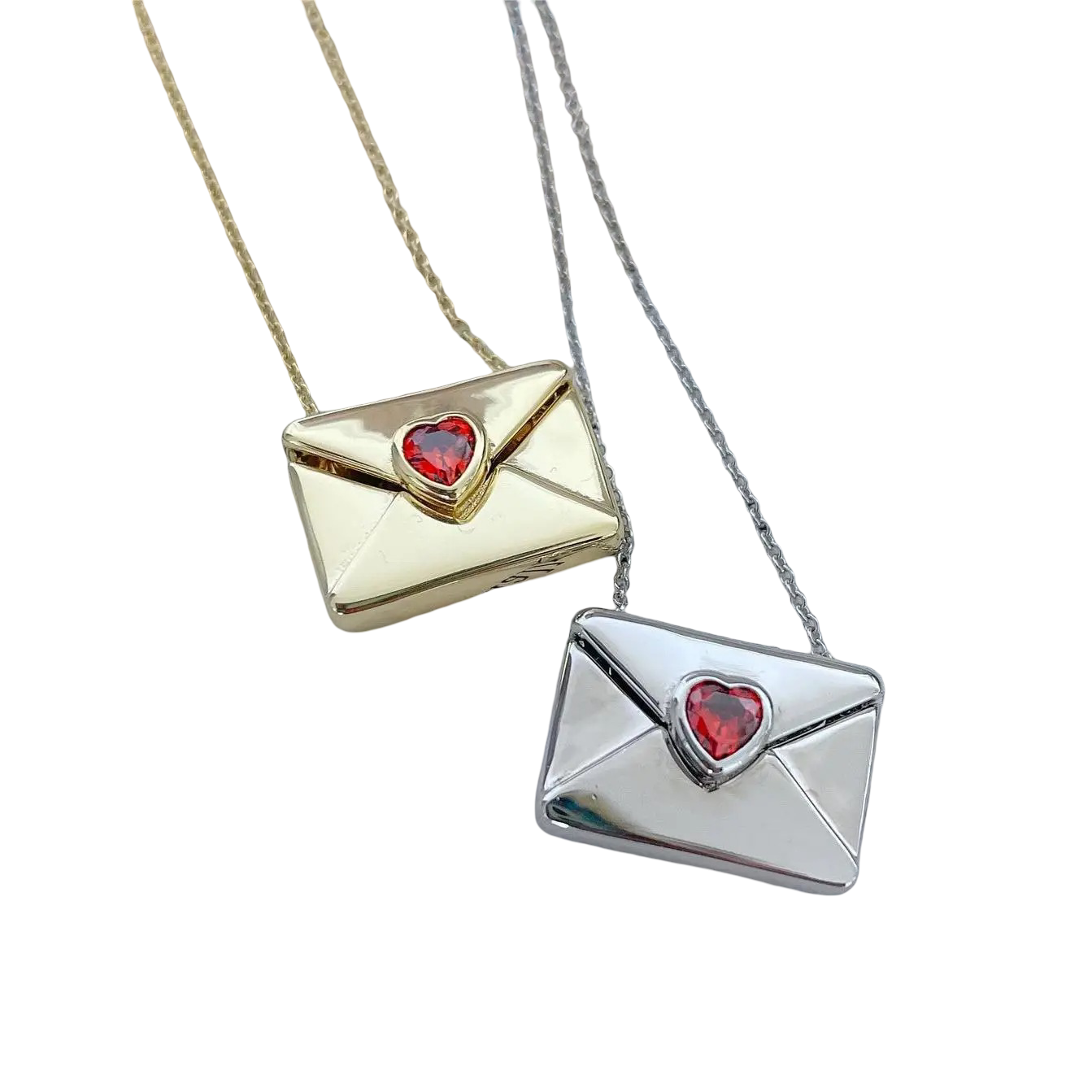 Envelope Heart Necklace