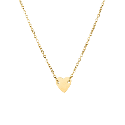Heart Pendant Necklace - Gold & Silver