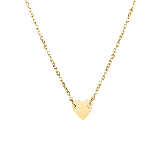 Heart Pendant Necklace - Gold & Silver