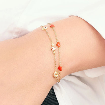 Cute Donut Charm Bracelet