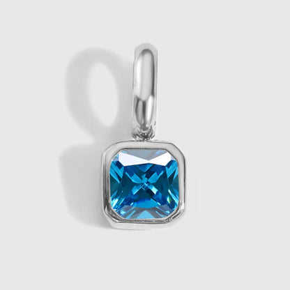 Octagon Birthstone Charms