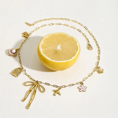 Charm Bow Necklace