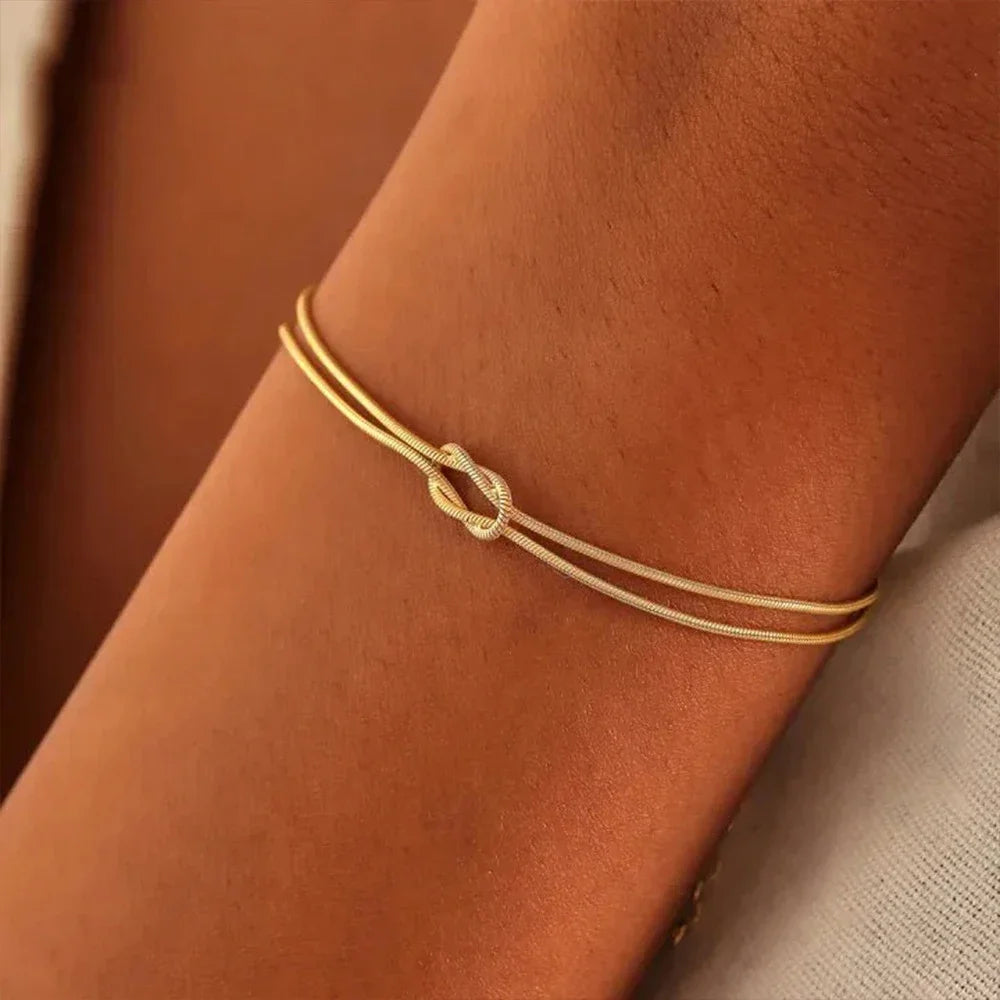 Snake Chain Knot Bracelet