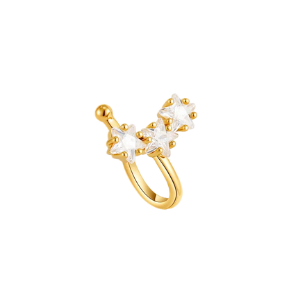 18K Gold Plated Star Ear Cuff