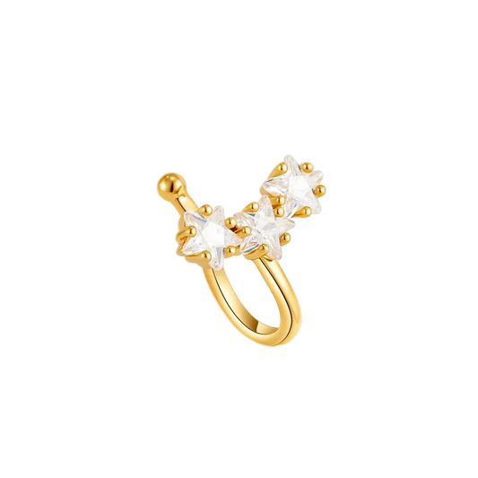 18K Gold Plated Star Ear Cuff