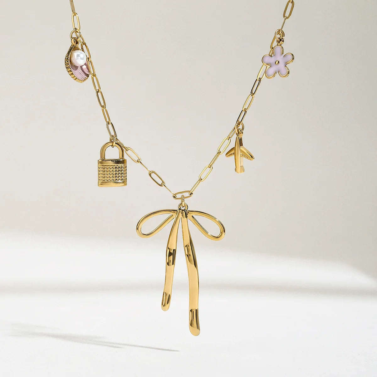 Charm Bow Necklace