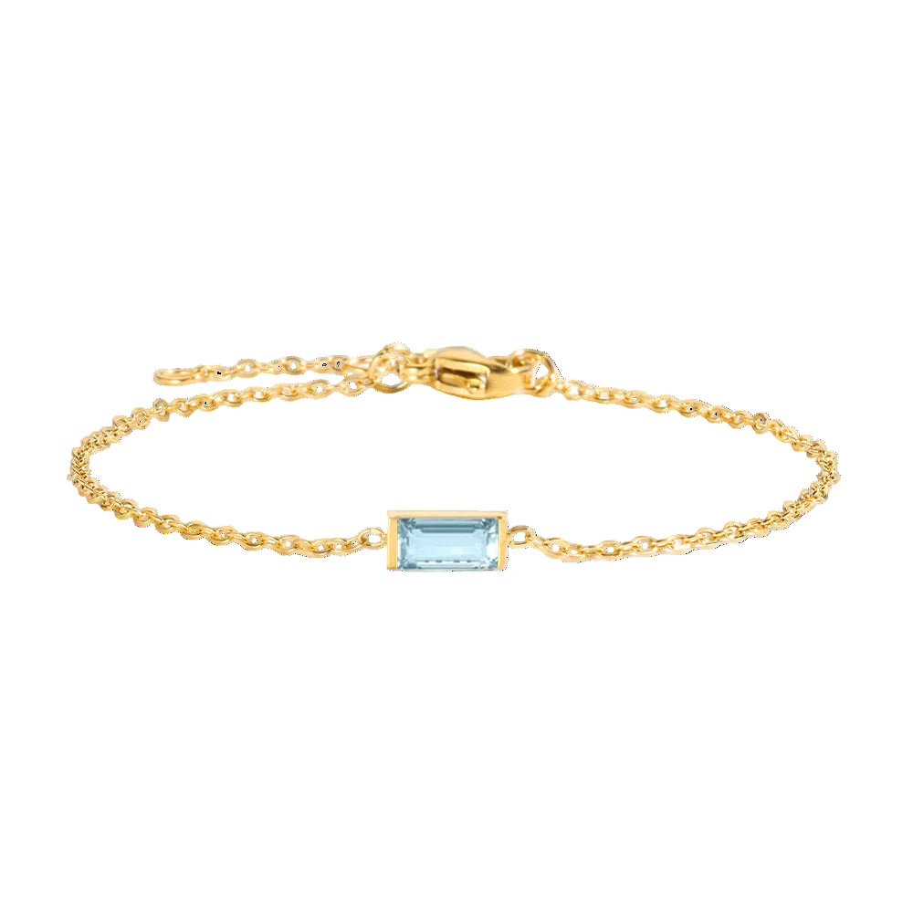 Square Birthstone Bracelet