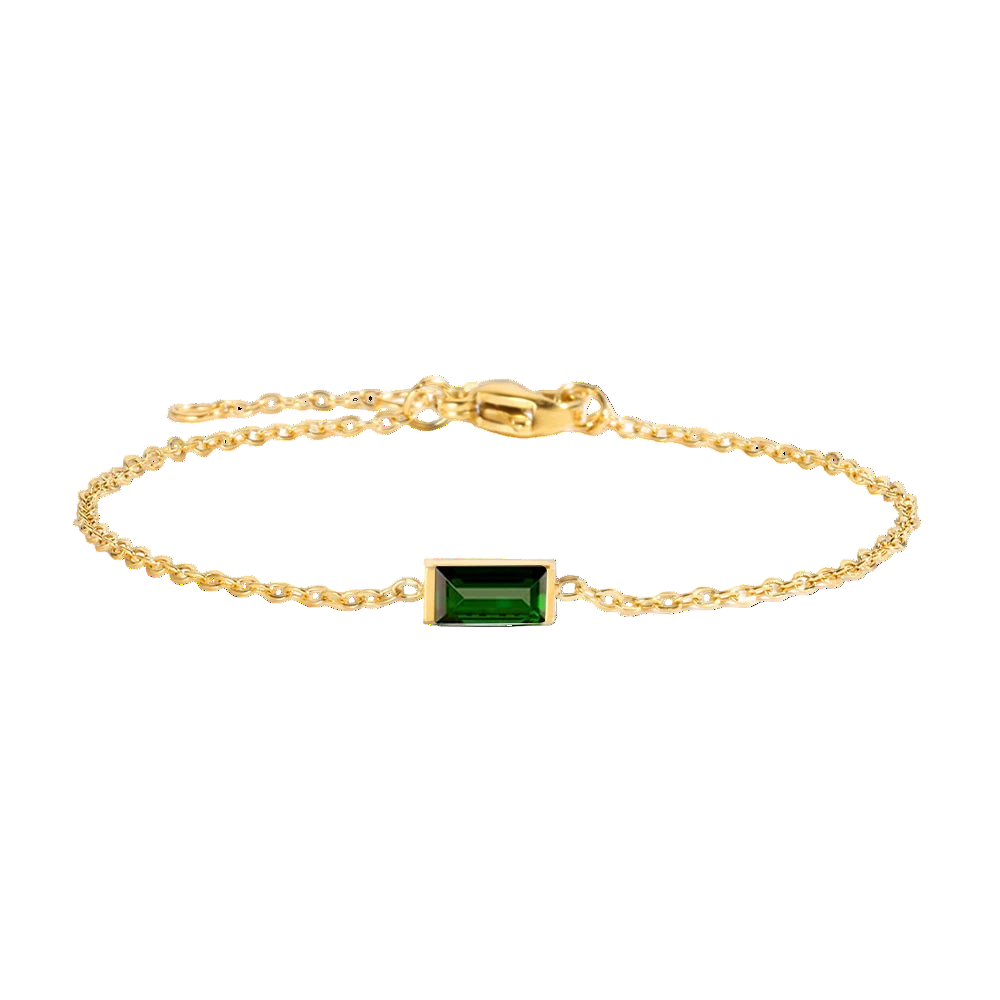 Square Birthstone Bracelet