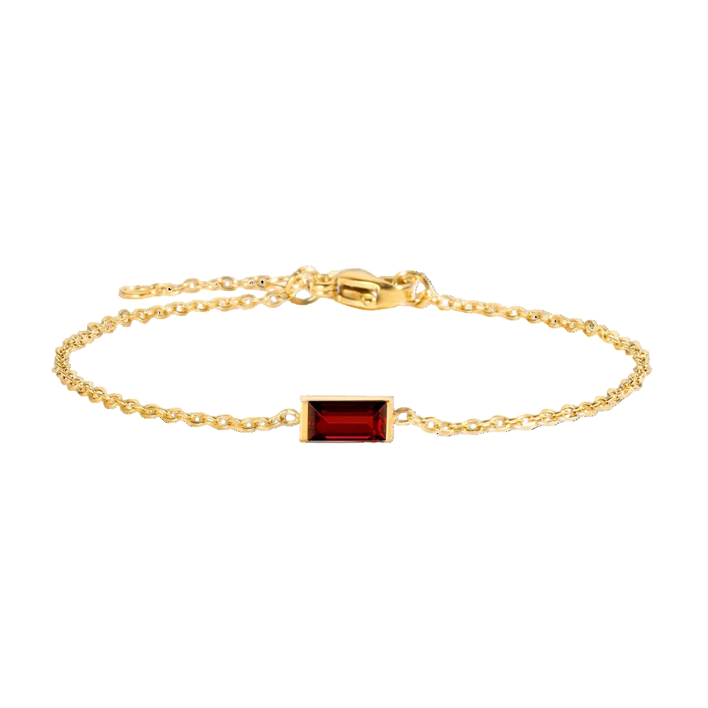 Square Birthstone Bracelet