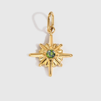 Star Shiny Birthstone Charms