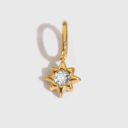 Star Pendant Birthstones Charms