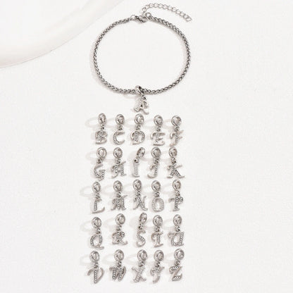 Initial Charm Bracelet – Gold & Silver