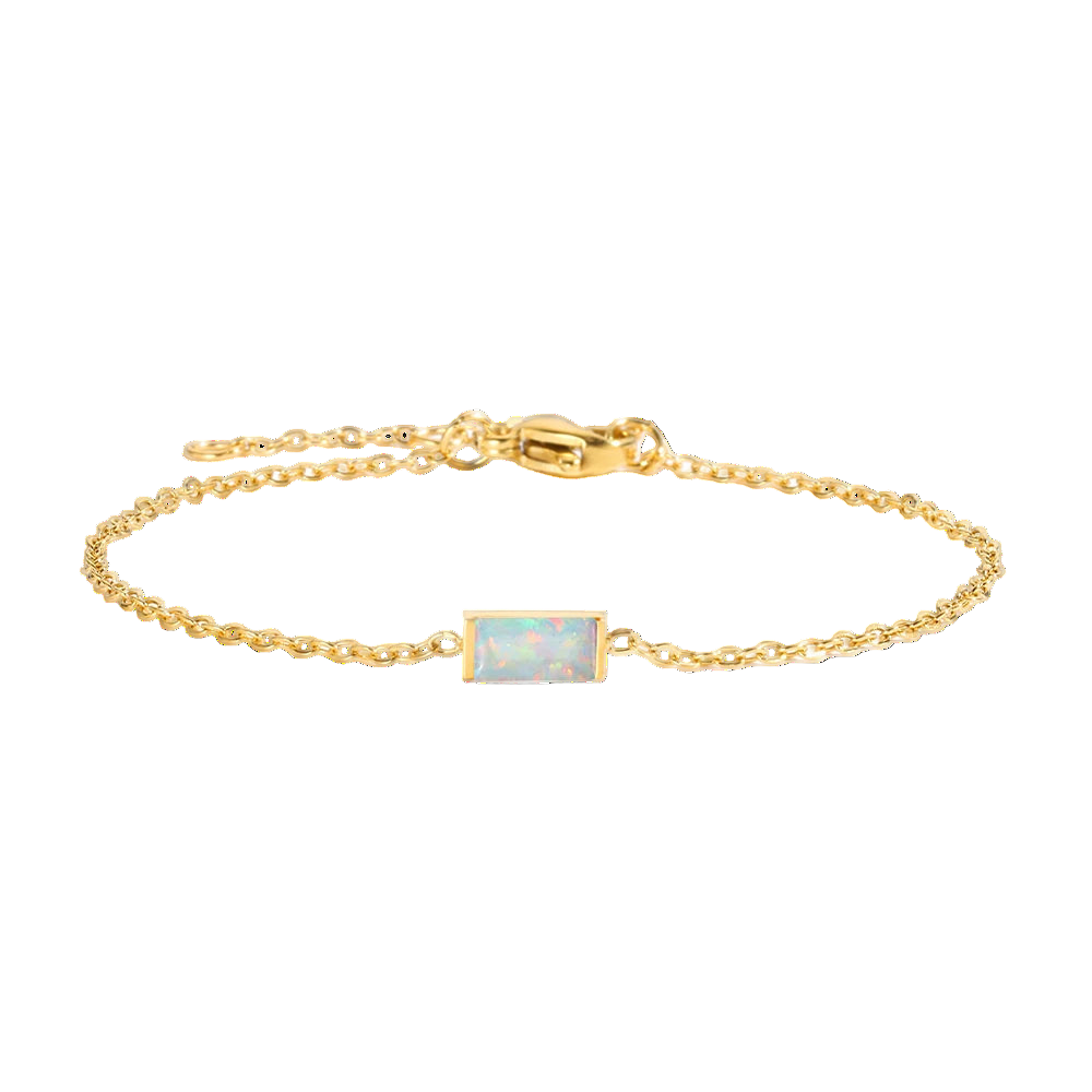 Square Birthstone Bracelet