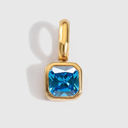 Octagon Birthstone Charms