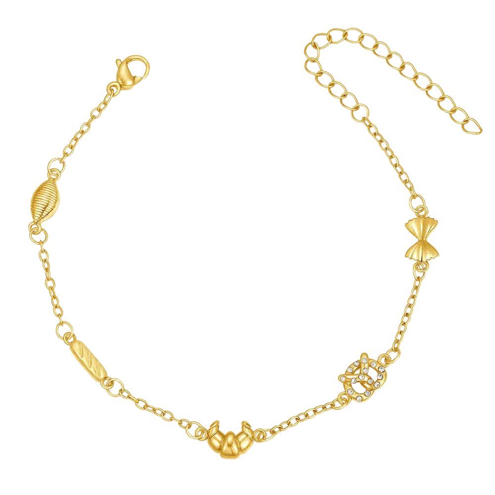 Heart Bow Knot Cuff Bracelet