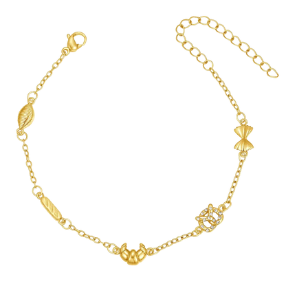 Heart Bow Knot Cuff Bracelet
