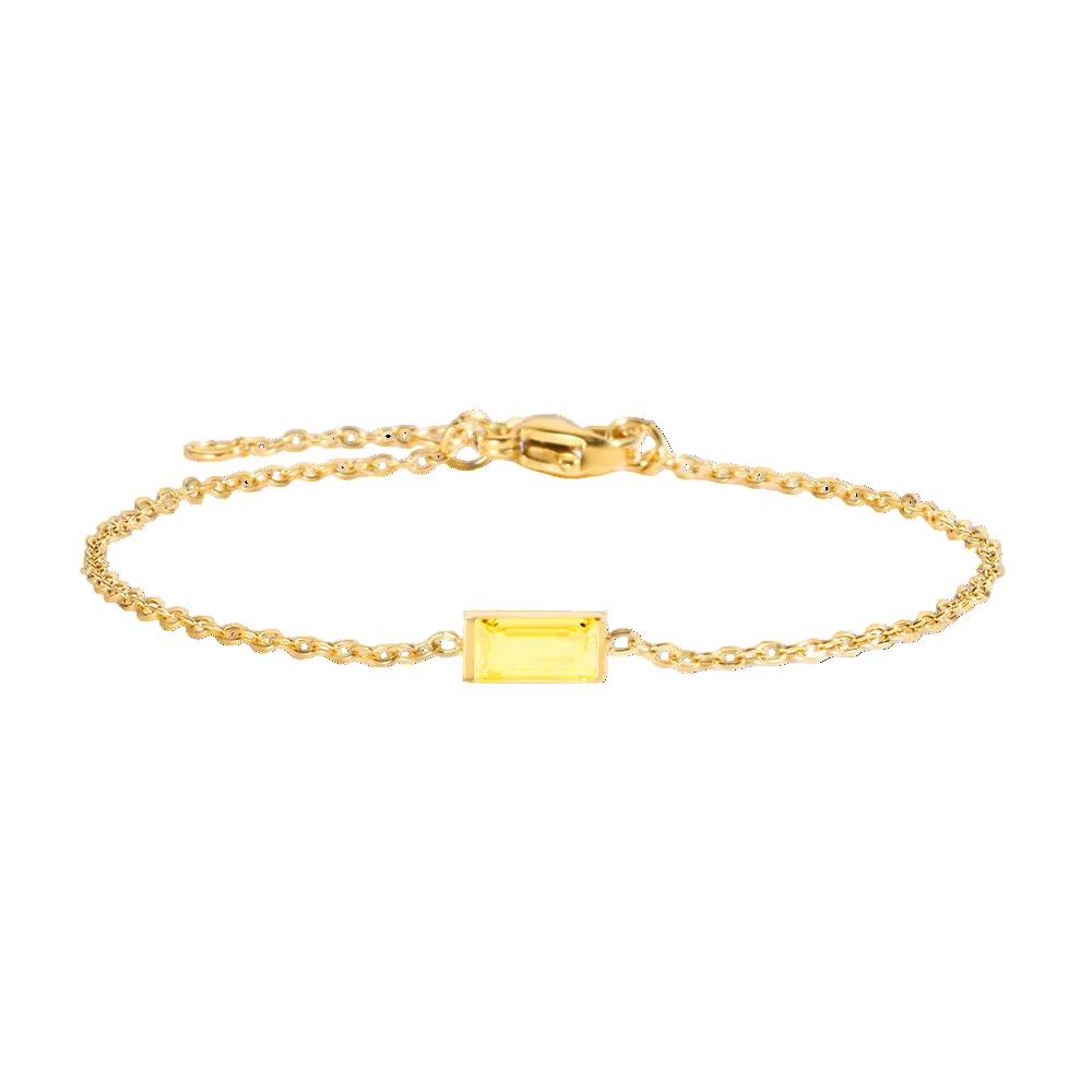 Square Birthstone Bracelet