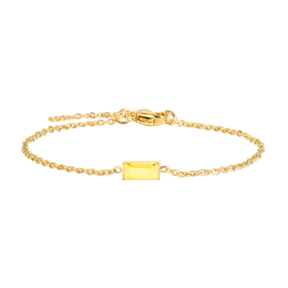 Square Birthstone Bracelet