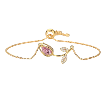 Cute Tulip Bracelet - Pink & White